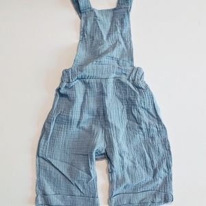 Handmade Muslin Romper Baby Blue Muslin